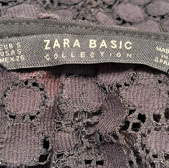Zara Basic Collection Open Tuxedo Style Front  Embroidered Jacket   Size S - Picture 9 of 9